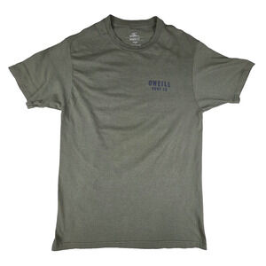 O'Neill Surf Co. Men's Medium T-Shirt Olive Green Graphic Sun Waves Modern Fit